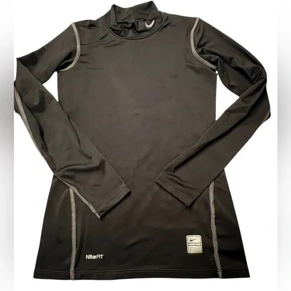 Nike Pro Tight size S 4-6 Turtleneck Black - Picture 2 of 6